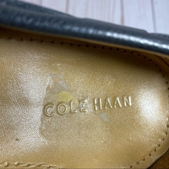 Cole Haan Black Pebbled Leather Moc Toe Loafer 11 - Picture 11 of 13